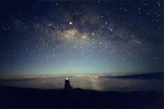 Composite Image of Halley's Comet & Mauna Kea-Magrath Photography-Framed Photographic Print