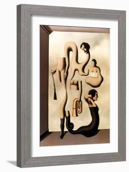 Magritte: Acrobat's Ideas-Rene Magritte-Framed Giclee Print