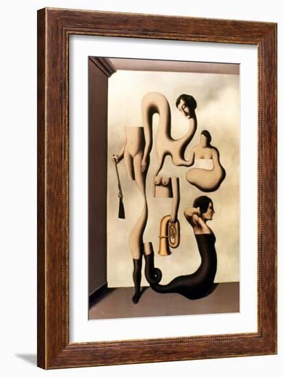 Magritte: Acrobat's Ideas-Rene Magritte-Framed Giclee Print