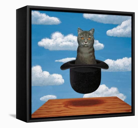 Magritte Cat-Chameleon Design, Inc.-Framed Stretched Canvas