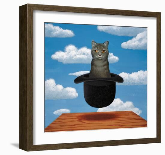 Magritte Cat-Chameleon Design, Inc.-Framed Premium Giclee Print