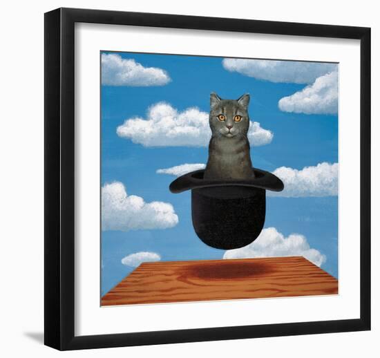 Magritte Cat-Chameleon Design, Inc.-Framed Art Print