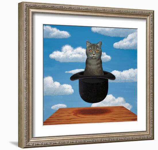 Magritte Cat-Chameleon Design, Inc.-Framed Art Print