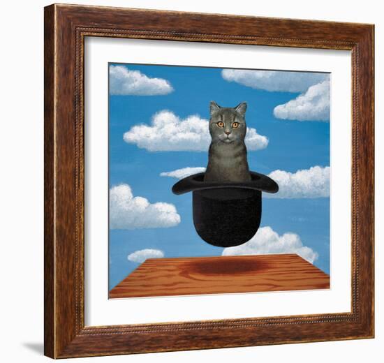 Magritte Cat-Chameleon Design, Inc.-Framed Art Print