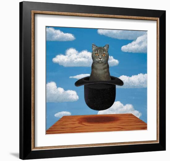 Magritte Cat-Chameleon Design, Inc.-Framed Art Print