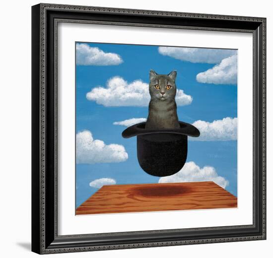 Magritte Cat-Chameleon Design, Inc.-Framed Art Print