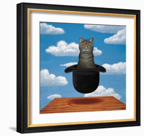 Magritte Cat-Chameleon Design, Inc.-Framed Art Print