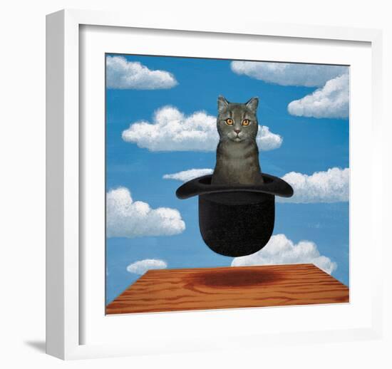 Magritte Cat-Chameleon Design, Inc.-Framed Art Print