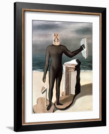 Magritte: Man From The Sea-Rene Magritte-Framed Giclee Print