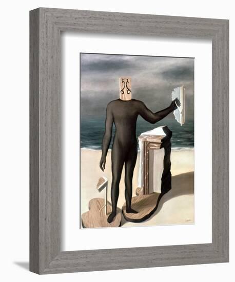 Magritte: Man From The Sea-Rene Magritte-Framed Giclee Print