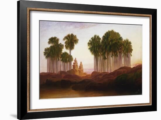 Mahabalipooram, 1881 (Oil on Canvas)-Edward Lear-Framed Giclee Print