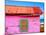 Mahahual Caribbean Pink Wood Painted Wall Textures in Costa Maya Mexico-holbox-Mounted Photographic Print