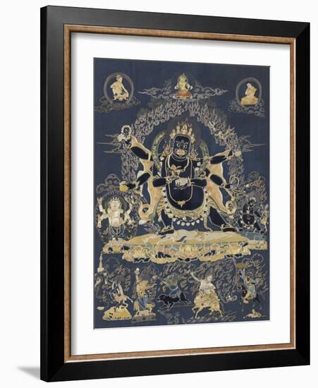 Mahâkâla, sous son aspect Sadbhuja-null-Framed Giclee Print