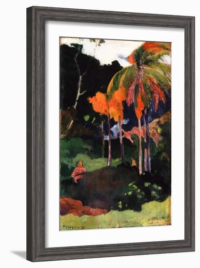 Mahana Ma'A, 1892-Paul Gauguin-Framed Giclee Print