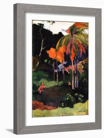 Mahana Ma'A, 1892-Paul Gauguin-Framed Giclee Print