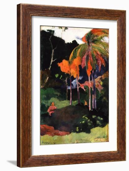 Mahana Ma'A, 1892-Paul Gauguin-Framed Giclee Print