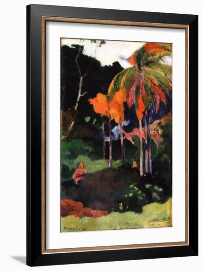 Mahana Ma'A, 1892-Paul Gauguin-Framed Giclee Print