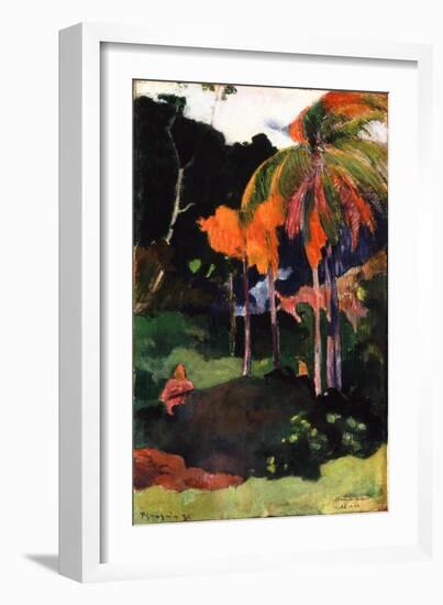 Mahana Ma'A, 1892-Paul Gauguin-Framed Giclee Print