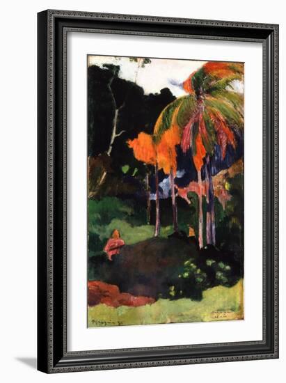 Mahana Ma'A, 1892-Paul Gauguin-Framed Giclee Print