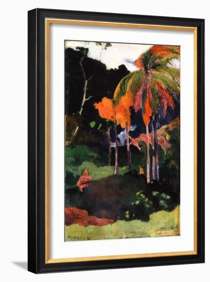 Mahana Ma'A, 1892-Paul Gauguin-Framed Giclee Print