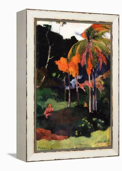 Mahana Ma'A, 1892-Paul Gauguin-Framed Premier Image Canvas