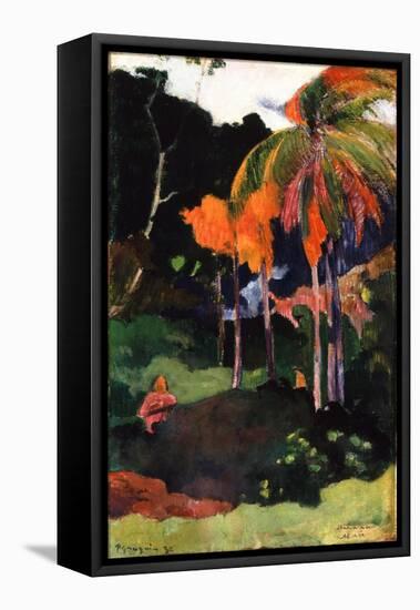 Mahana Ma'A, 1892-Paul Gauguin-Framed Premier Image Canvas