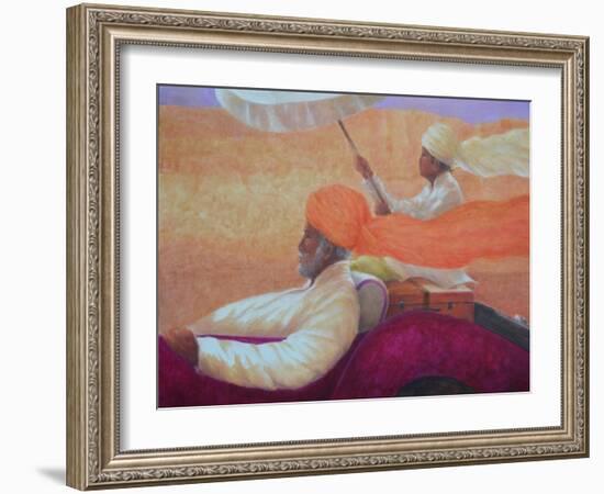 Maharaja and Umbrella-Lincoln Seligman-Framed Giclee Print