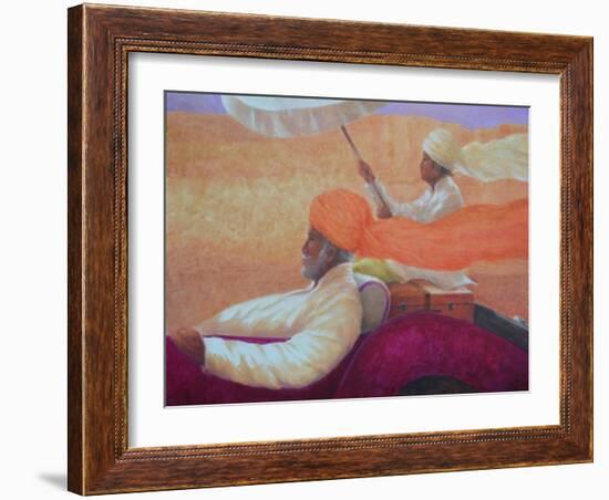 Maharaja and Umbrella-Lincoln Seligman-Framed Giclee Print