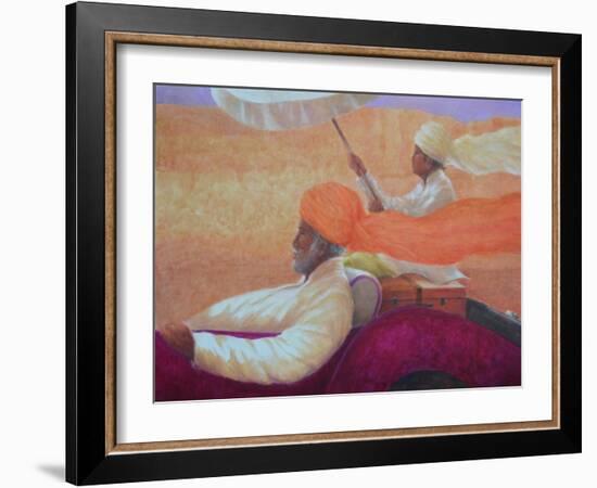 Maharaja and Umbrella-Lincoln Seligman-Framed Giclee Print