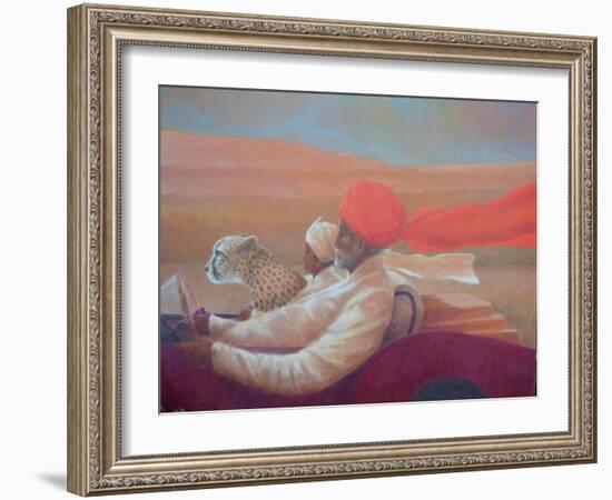 Maharaja, Boy and Cheetah 1-Lincoln Seligman-Framed Giclee Print