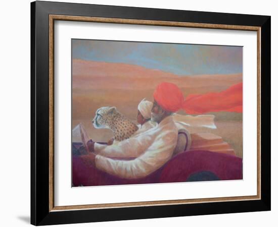 Maharaja, Boy and Cheetah 1-Lincoln Seligman-Framed Giclee Print