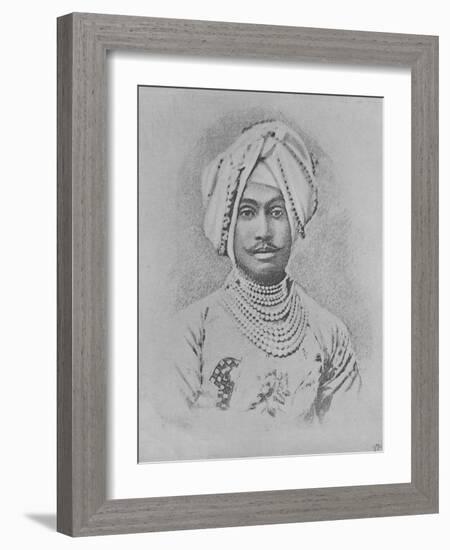 Maharaja Rajinder Singh (Engraving)-English-Framed Giclee Print