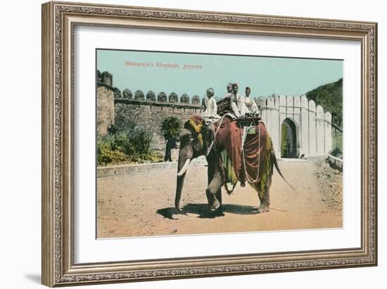 Maharaja's Elephant, Jaipur, India-null-Framed Art Print