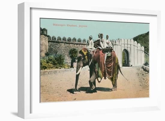 Maharaja's Elephant, Jaipur, India-null-Framed Art Print