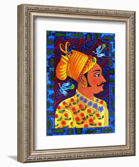 Maharaja with Blue Birds, 2011-Jane Tattersfield-Framed Giclee Print