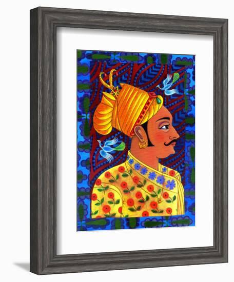 Maharaja with Blue Birds, 2011-Jane Tattersfield-Framed Giclee Print