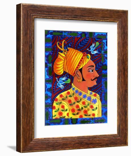 Maharaja with Blue Birds, 2011-Jane Tattersfield-Framed Giclee Print