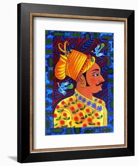 Maharaja with Blue Birds, 2011-Jane Tattersfield-Framed Giclee Print