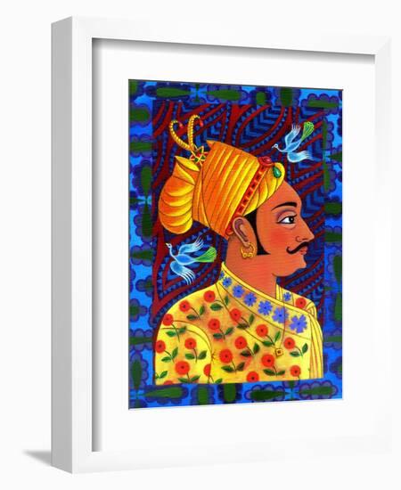 Maharaja with Blue Birds, 2011-Jane Tattersfield-Framed Giclee Print