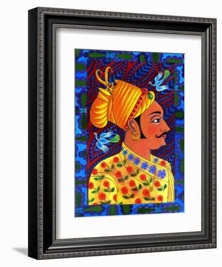 Maharaja with Blue Birds, 2011-Jane Tattersfield-Framed Giclee Print