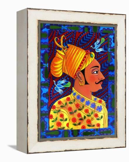 Maharaja with Blue Birds, 2011-Jane Tattersfield-Framed Premier Image Canvas