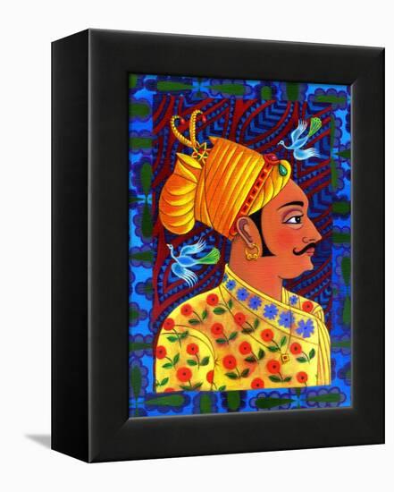 Maharaja with Blue Birds, 2011-Jane Tattersfield-Framed Premier Image Canvas