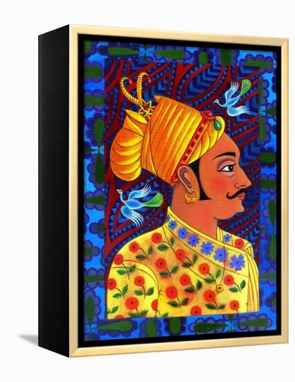 Maharaja with Blue Birds, 2011-Jane Tattersfield-Framed Premier Image Canvas
