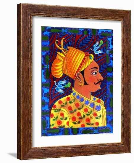 Maharaja with Blue Birds, 2011-Jane Tattersfield-Framed Giclee Print