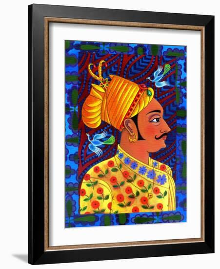 Maharaja with Blue Birds, 2011-Jane Tattersfield-Framed Giclee Print