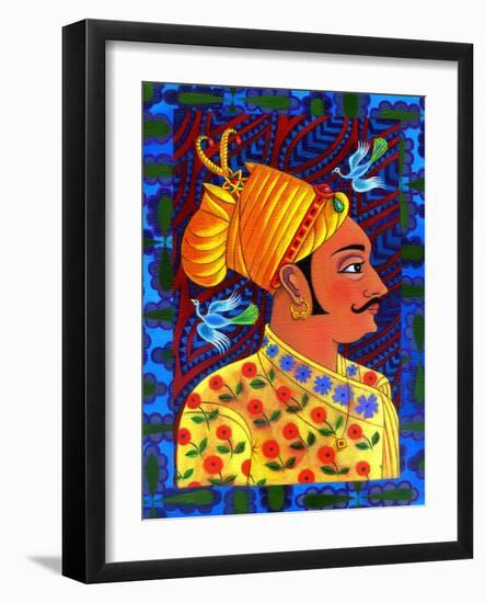 Maharaja with Blue Birds, 2011-Jane Tattersfield-Framed Giclee Print