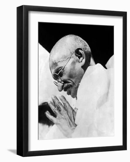 Mahatma Gandhi Following His Release from a Bombay Prison. Ca 1931-null-Framed Photo