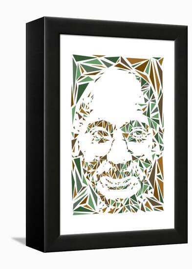 Mahatma Gandhi-Cristian Mielu-Framed Stretched Canvas