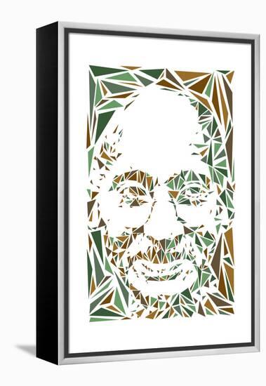 Mahatma Gandhi-Cristian Mielu-Framed Stretched Canvas