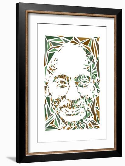 Mahatma Gandhi-Cristian Mielu-Framed Art Print